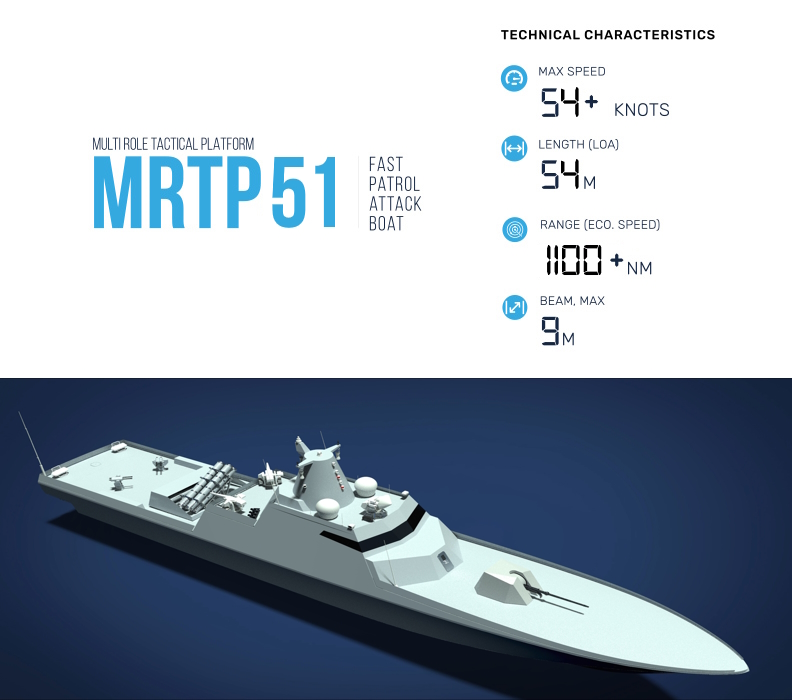 mrtp51,51m fast intervention craft boats